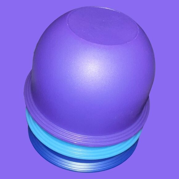 Set Of 3 Tupperware Impressions 1.3 L Teal/Purple/Blue Mixing Serving Bowls - Picture 5 of 5